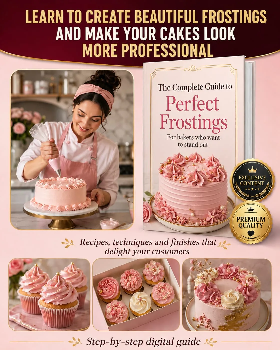 Complete Guide to Perfect Frostings — ebook mockup